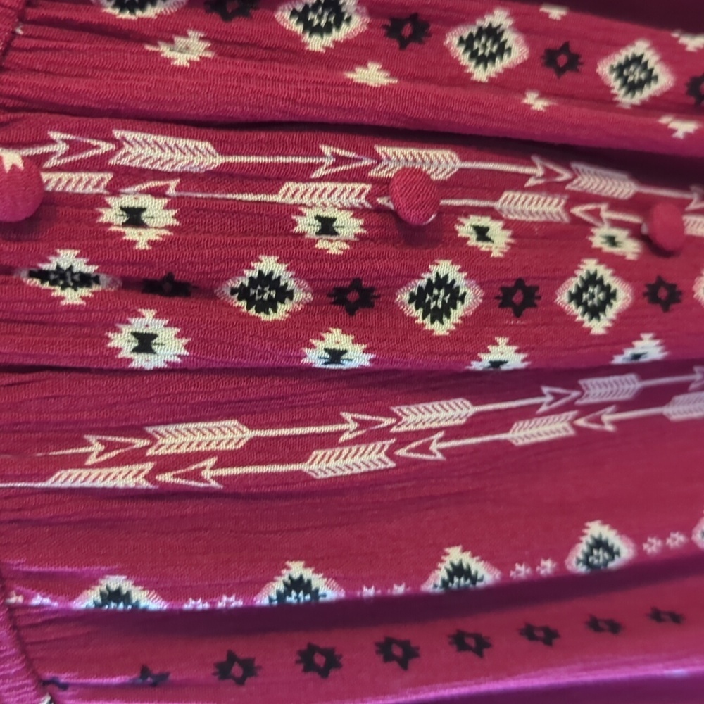 Introducing the Tribal Bohemian Burgundy Maxi - Your Ultimate Versatile Piece! - Picture 4 of 11